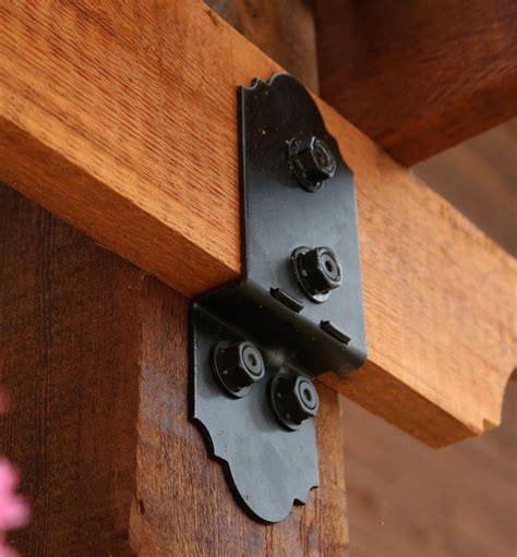 black metal beam brackets|black metal brackets for wood.